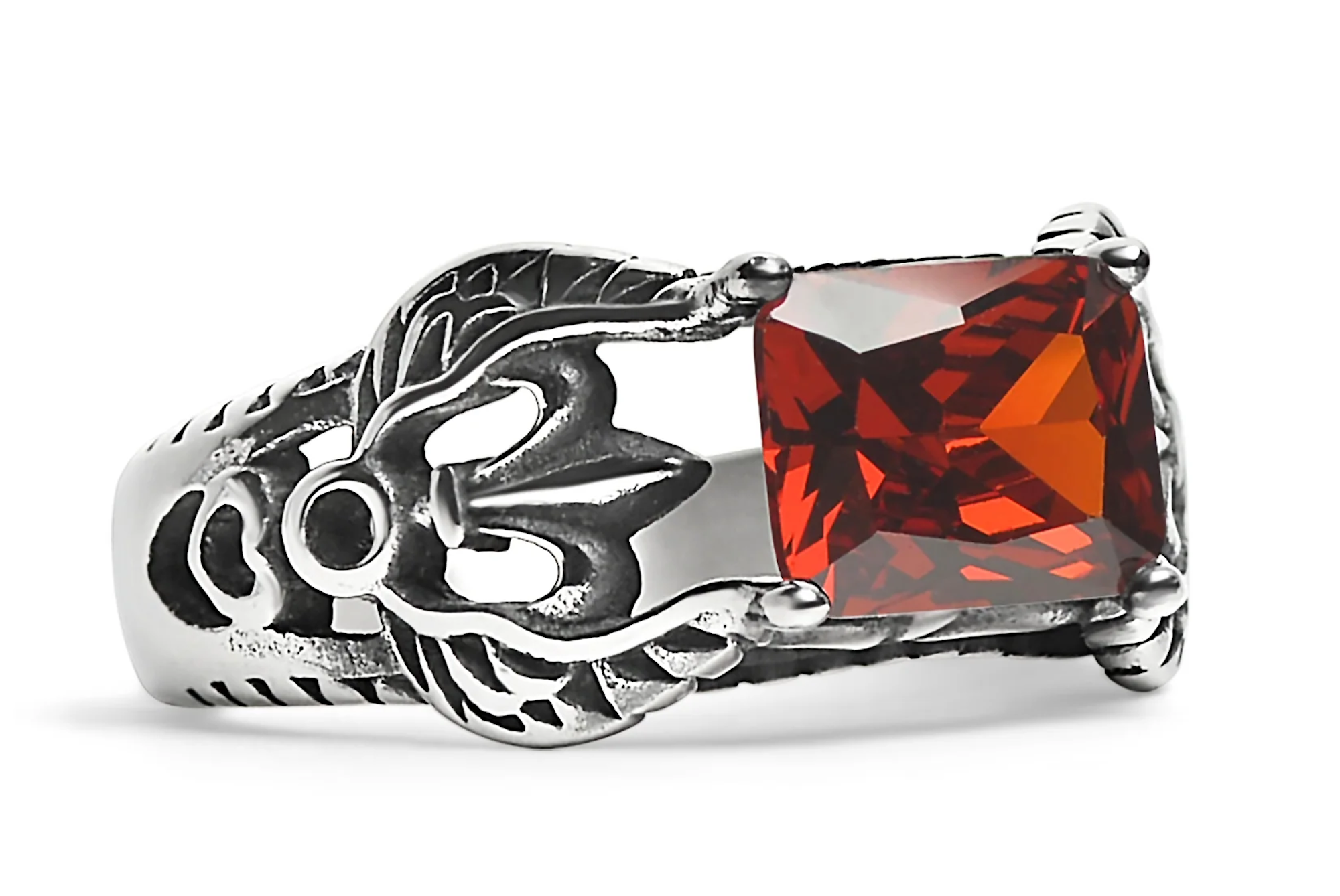 CRIMSON FLEUR DI LIS RING