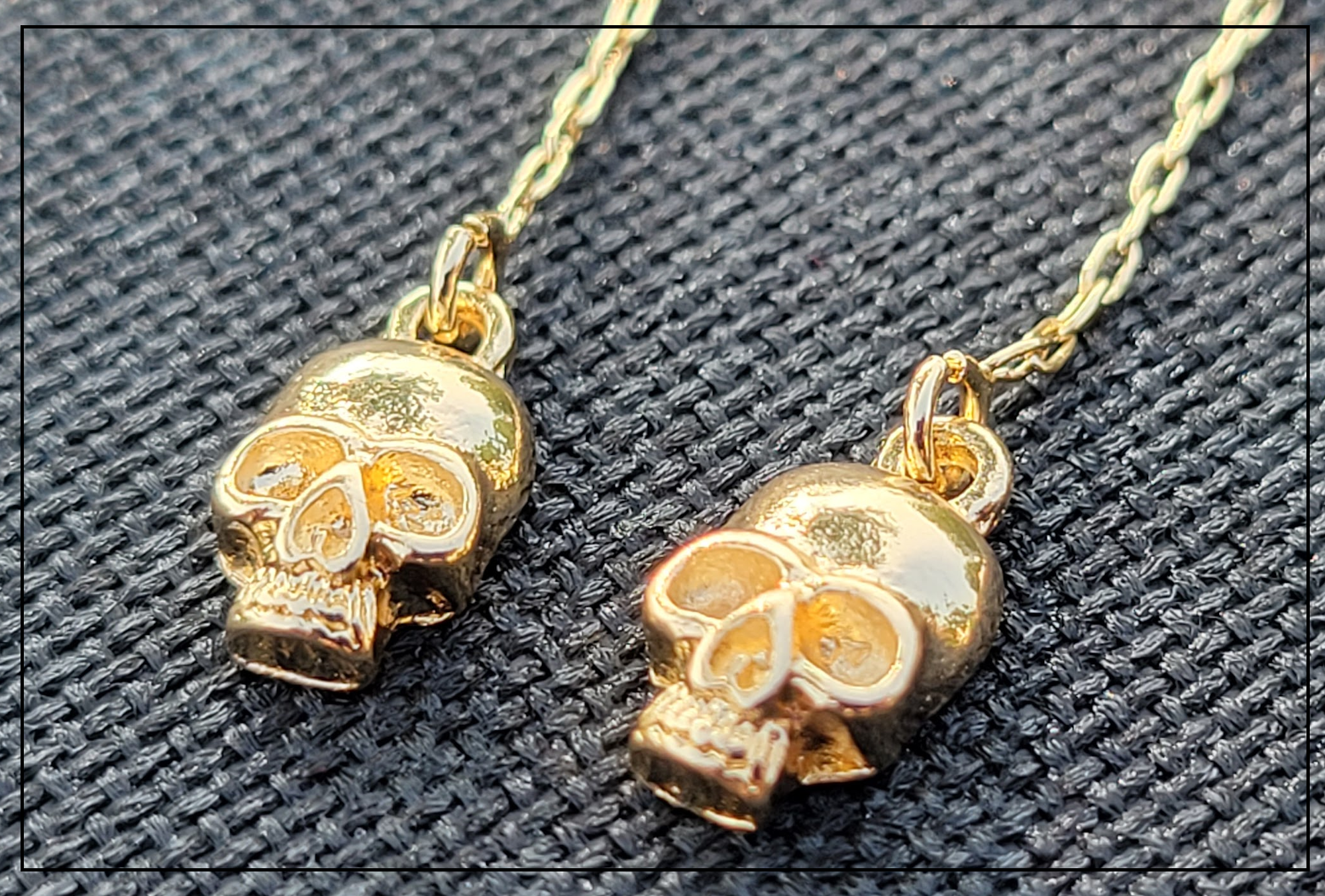 MR BONES LONG DANGLE EARRING