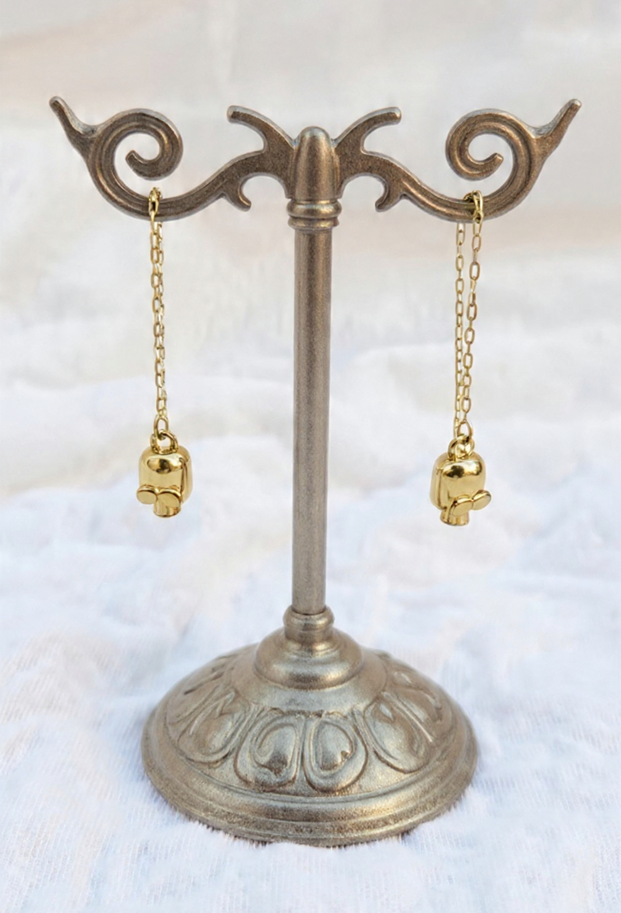 MR BONES LONG DANGLE EARRING