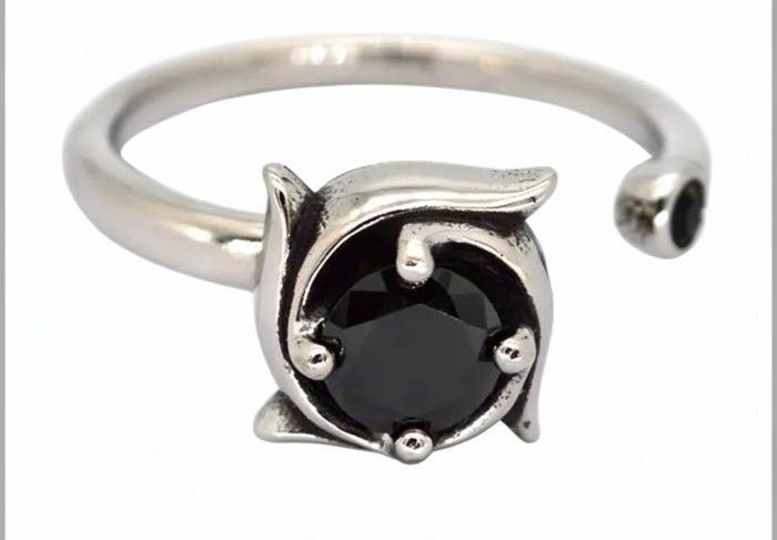 OBISIDAN THORNS SPINNER RING