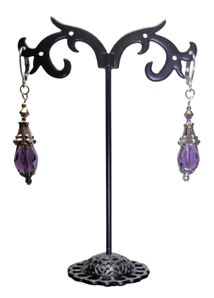 VIOLET DREAMS DANGLE EARRINGS
