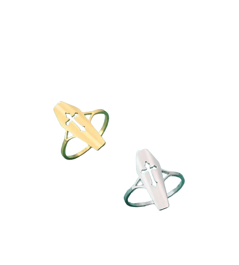 PINCH TOE COFFIN RING