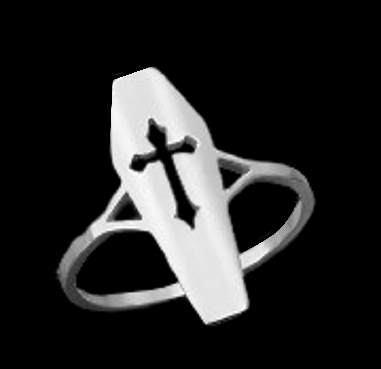 PINCH TOE COFFIN RING