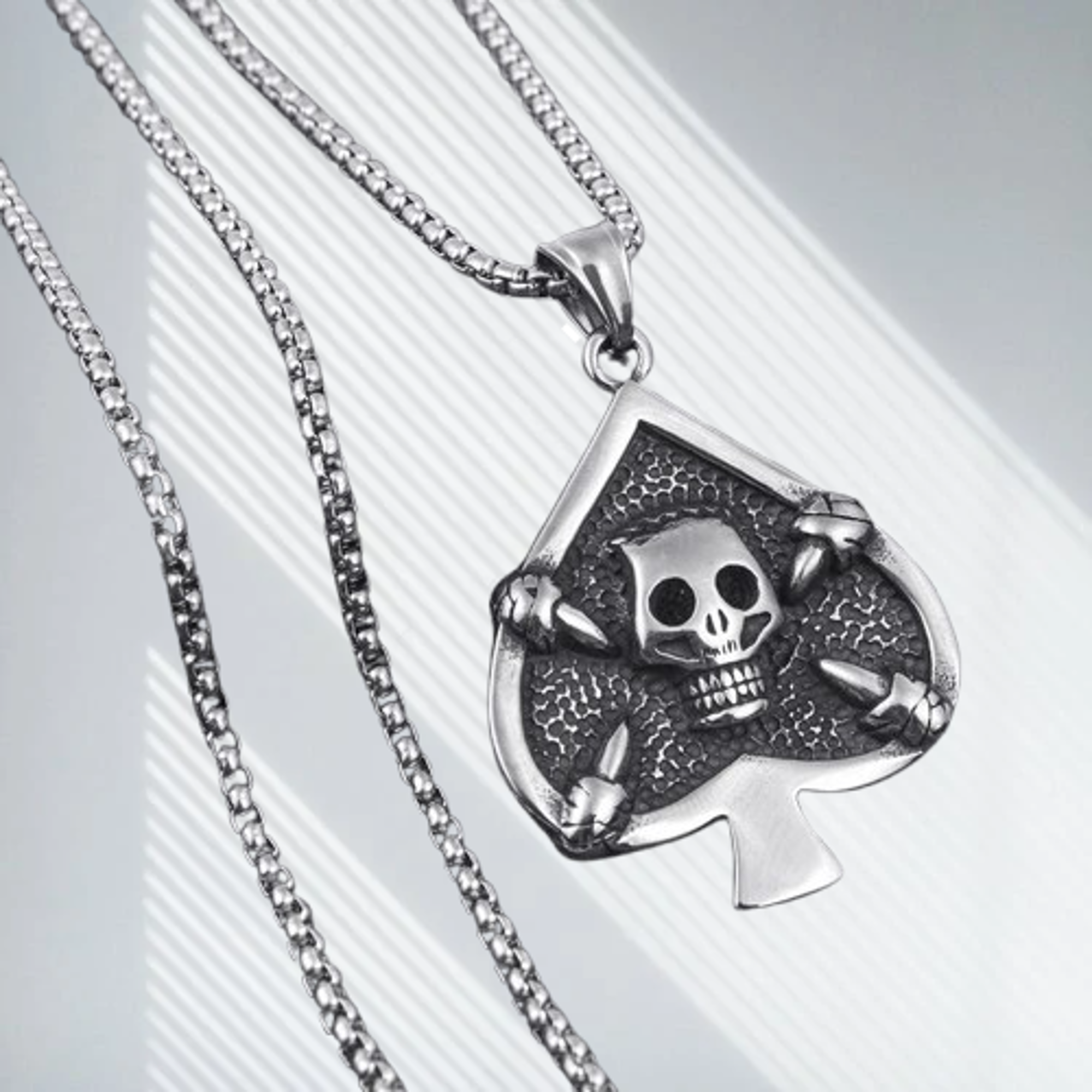 MR BONES IN SPADES PENDANT