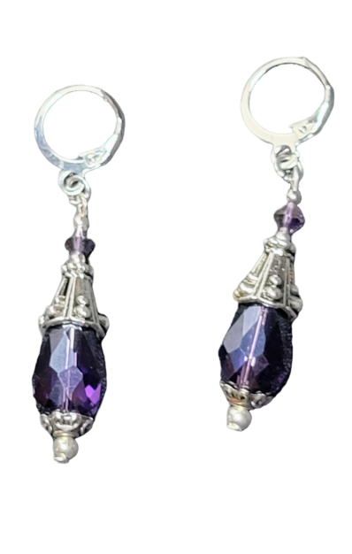 VIOLET DREAMS DANGLE EARRINGS