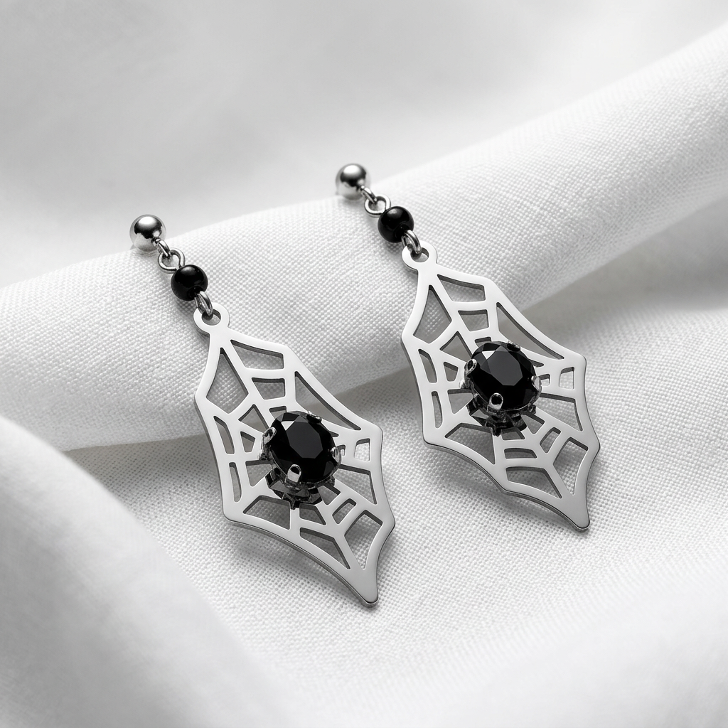 WEB DANGLE EARRINGS