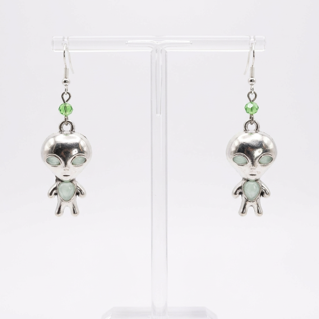 ALIEN GLOW DANGLE EARRINGS