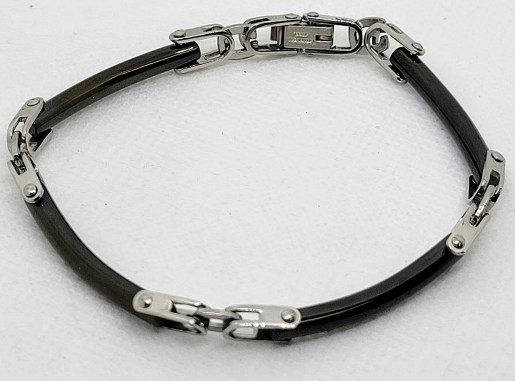 NOIR LINK STAINLESS STEEL BRACELET