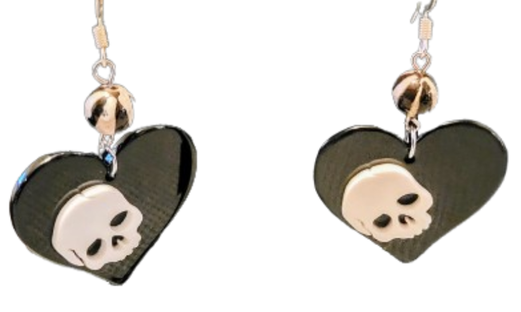 MR BONES LOVE HEARTS EARRINGS