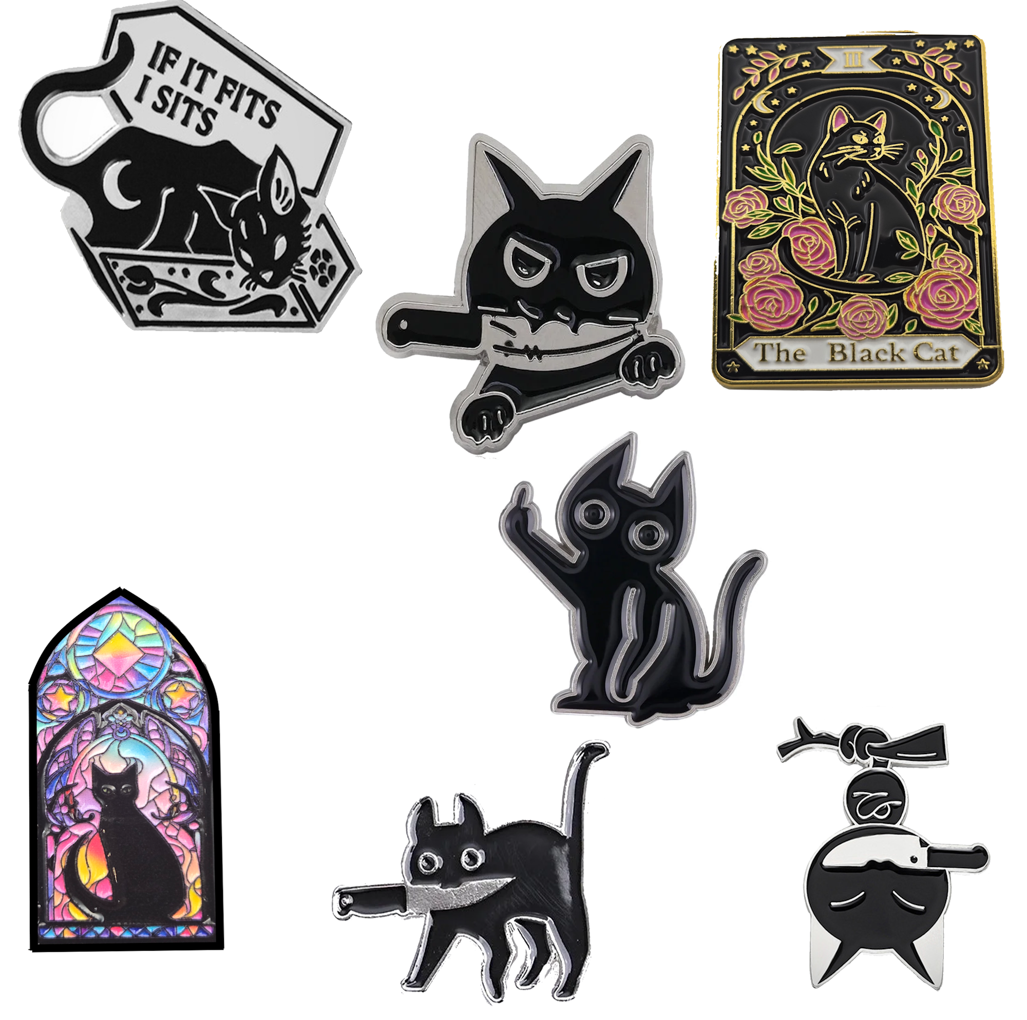 MURDER MITTENS PINS
