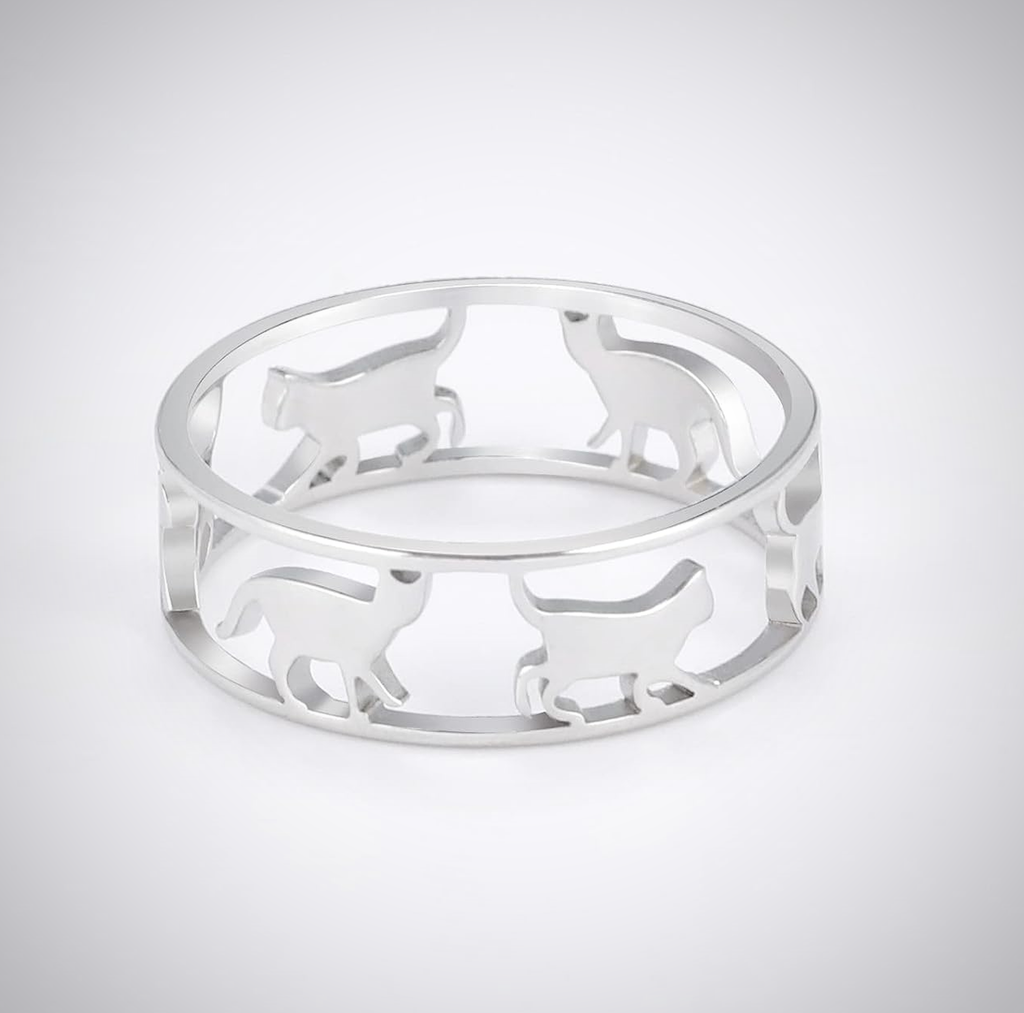 MISS KITTY CUT OUT RING SZ 10