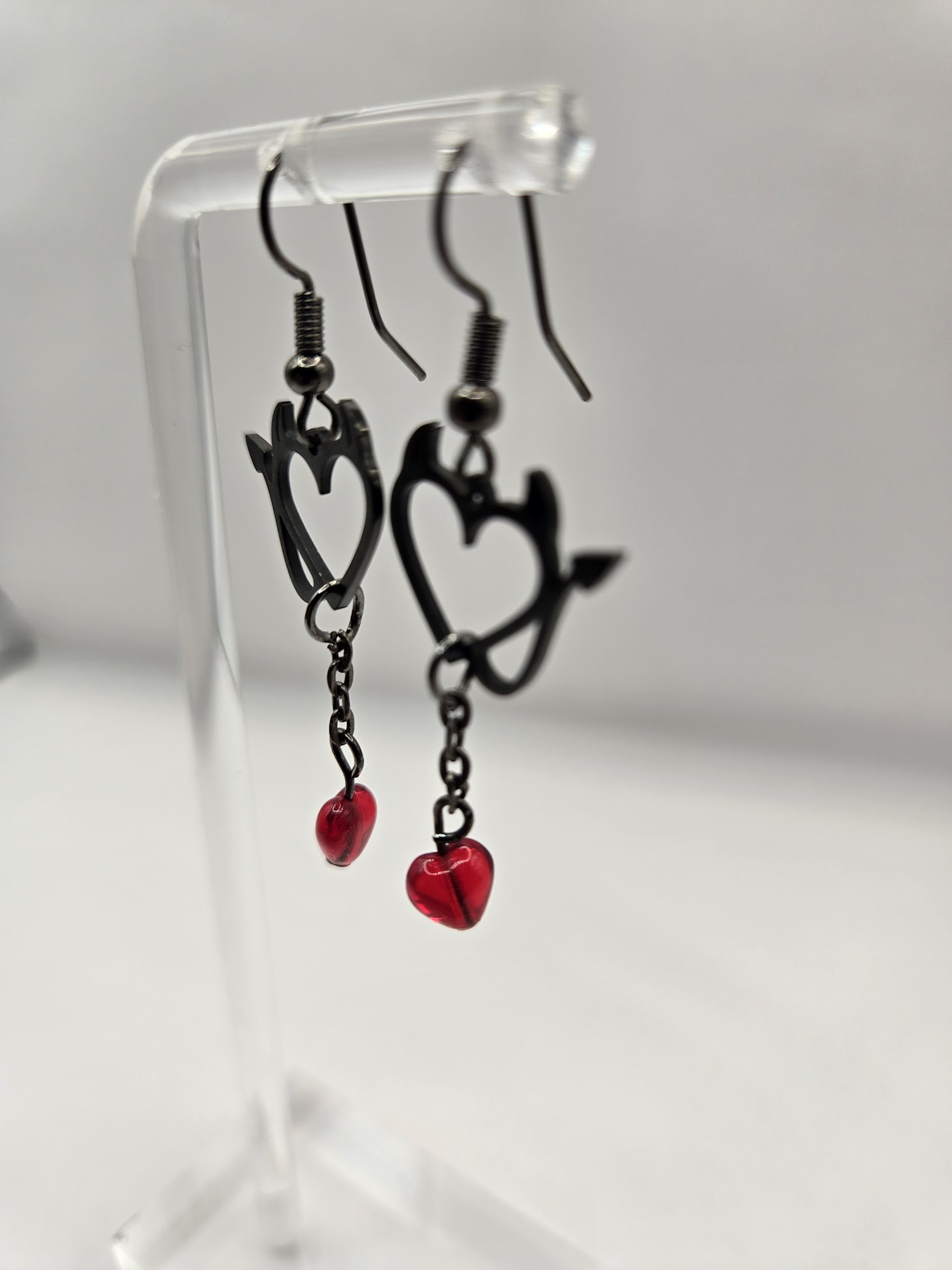 NAUGHTY HEART DANGLE EARRINGS