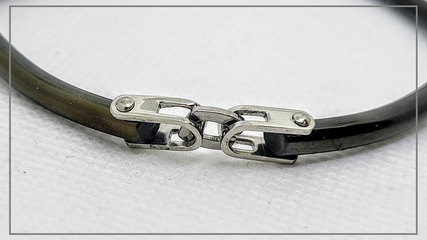 NOIR LINK STAINLESS STEEL BRACELET