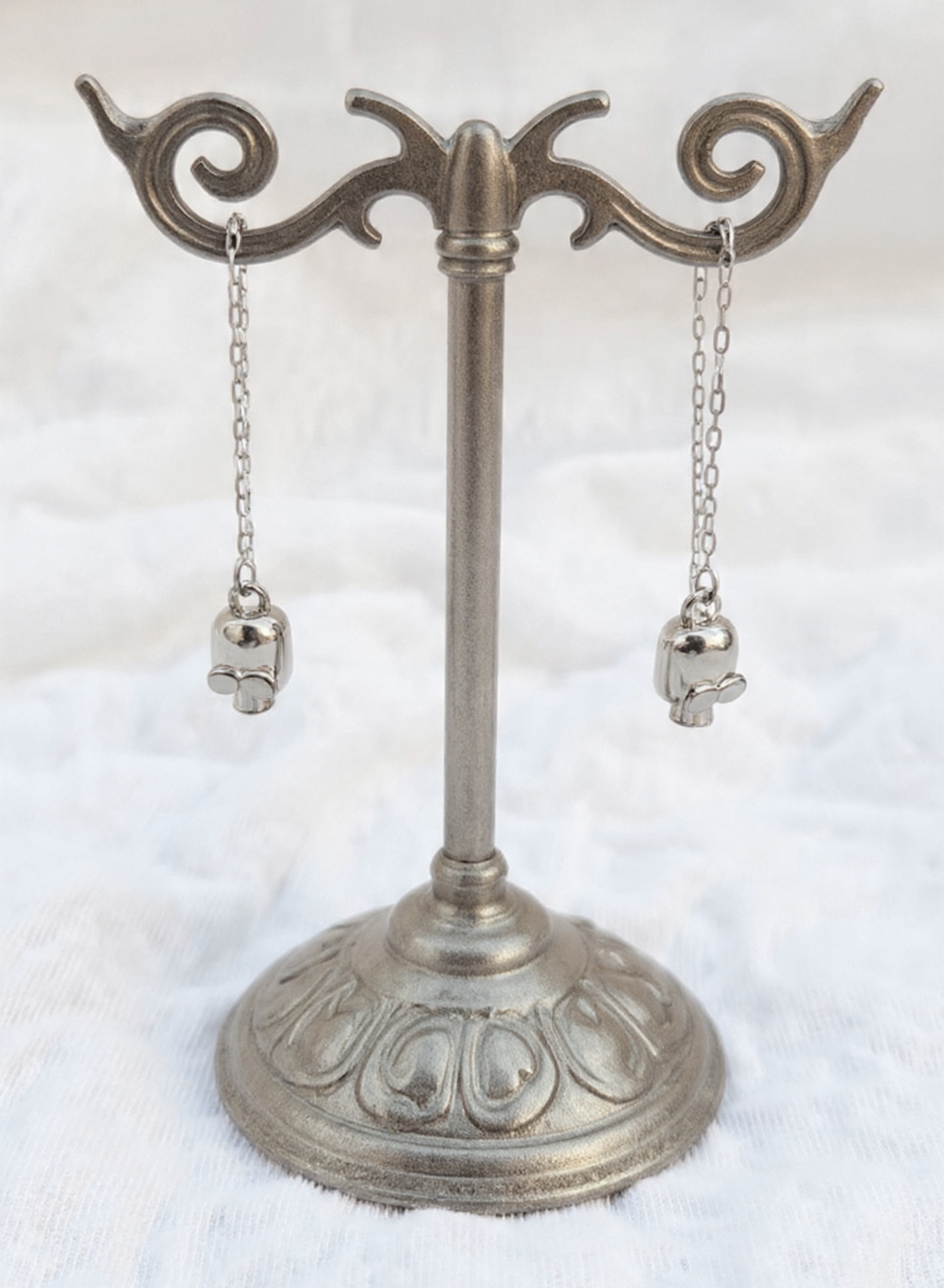 MR BONES LONG DANGLE EARRING