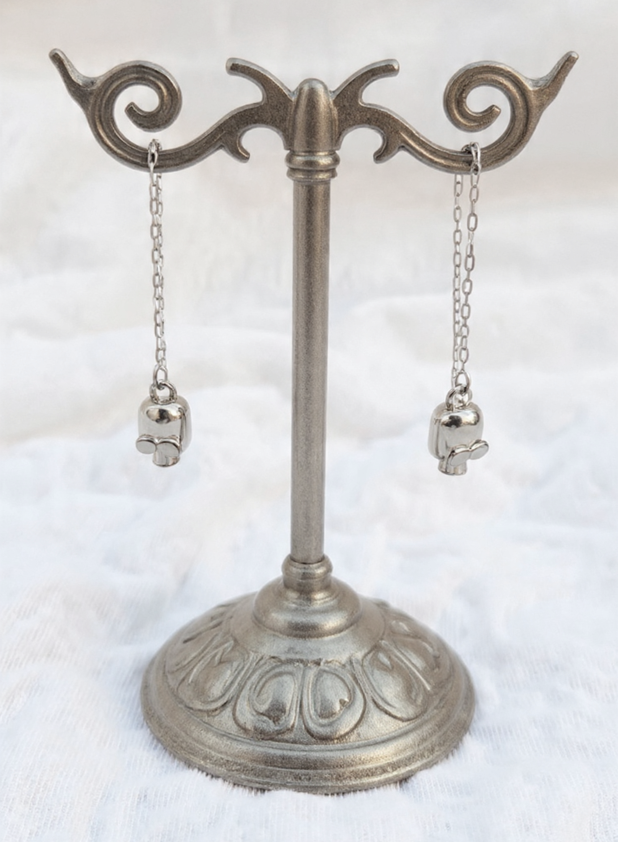 MR BONES LONG DANGLE EARRING